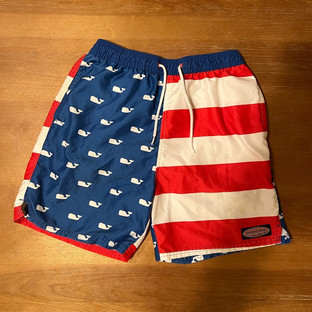 USA Flag Chappy Trunks
